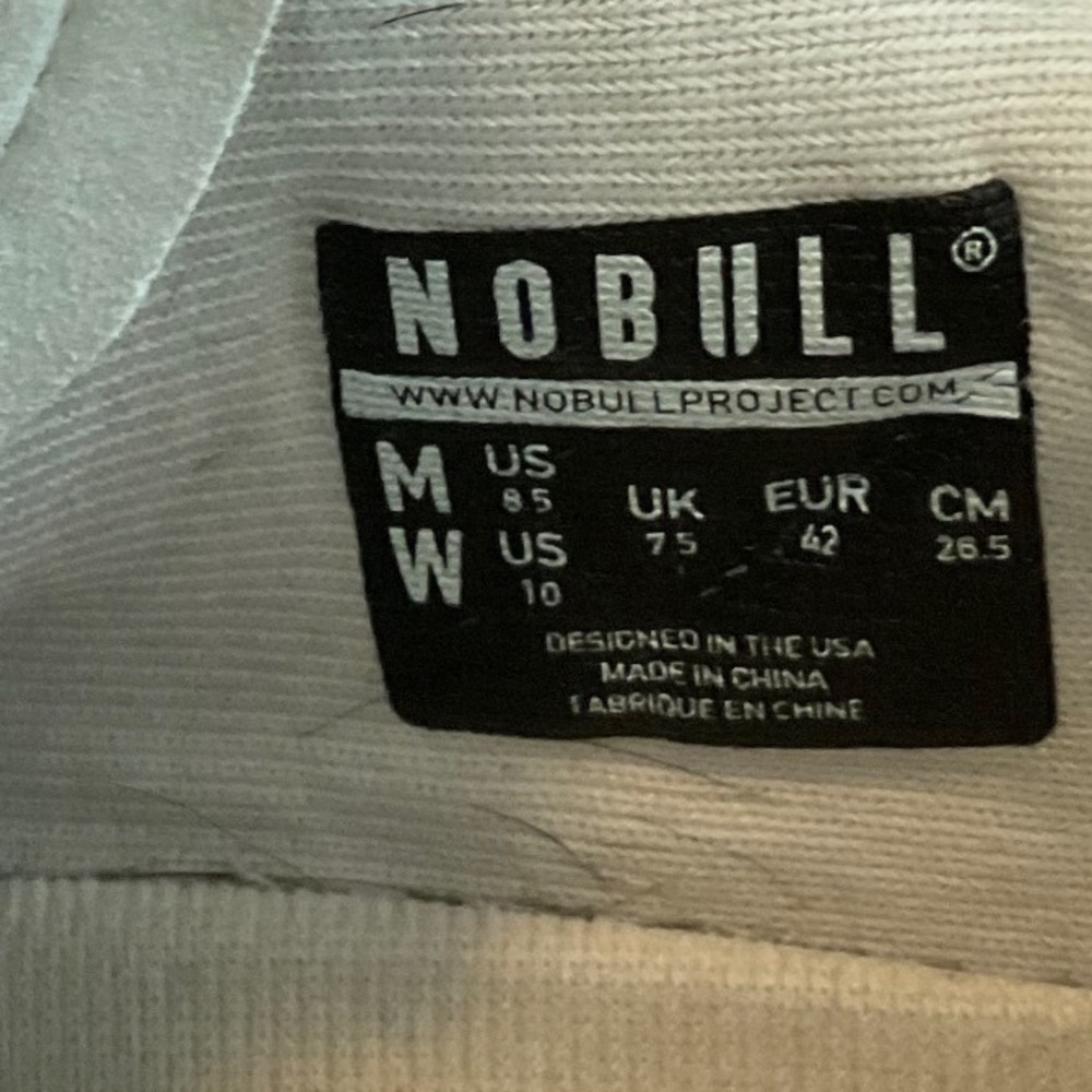 NOBULL SuperFabric Trainer Light Grey Mens 8.5 Womens 10 Athletic Gym Shoes - Picture 4 of 4
